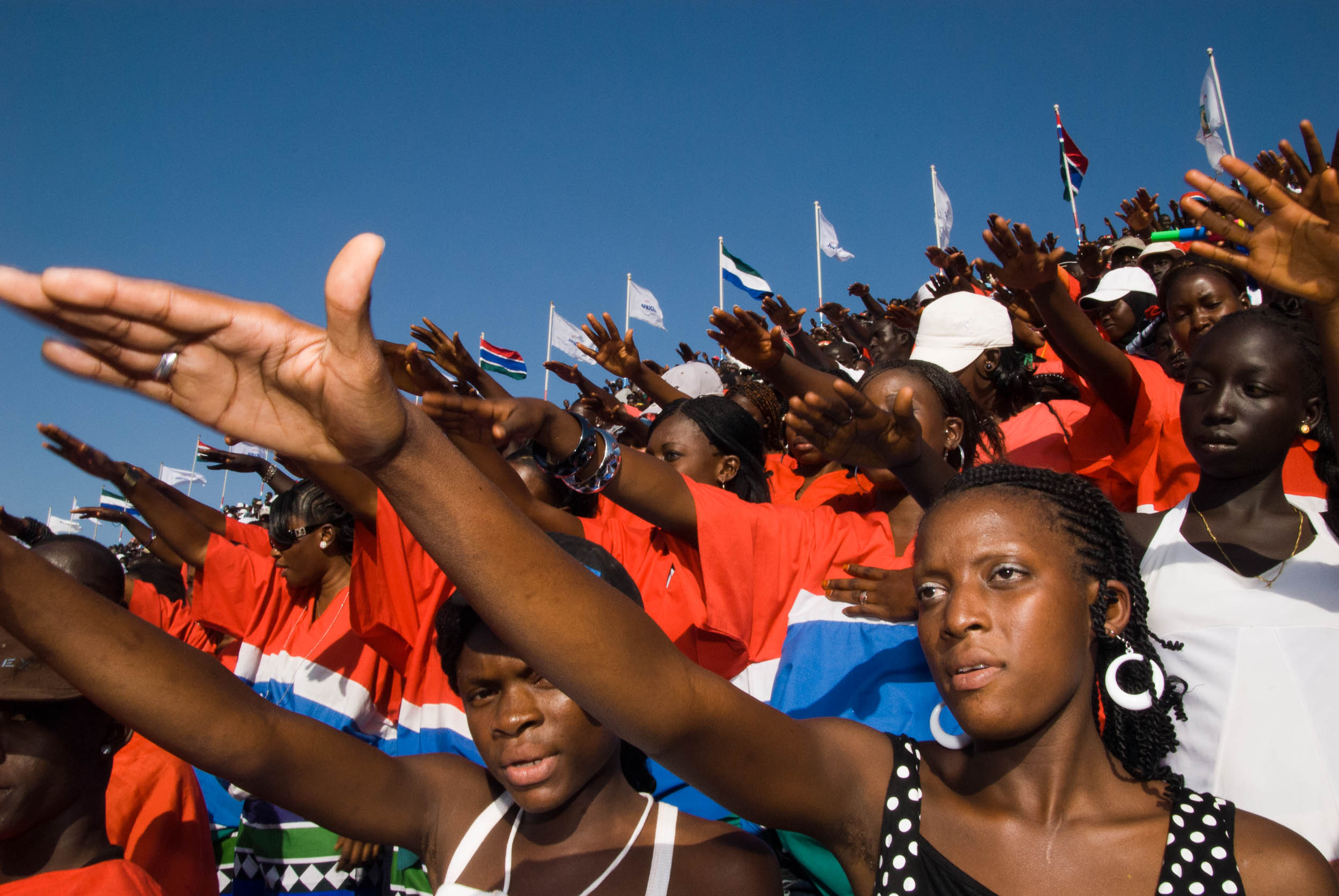  Scorpions, Football Fans of National Team, Gambia, Africa 