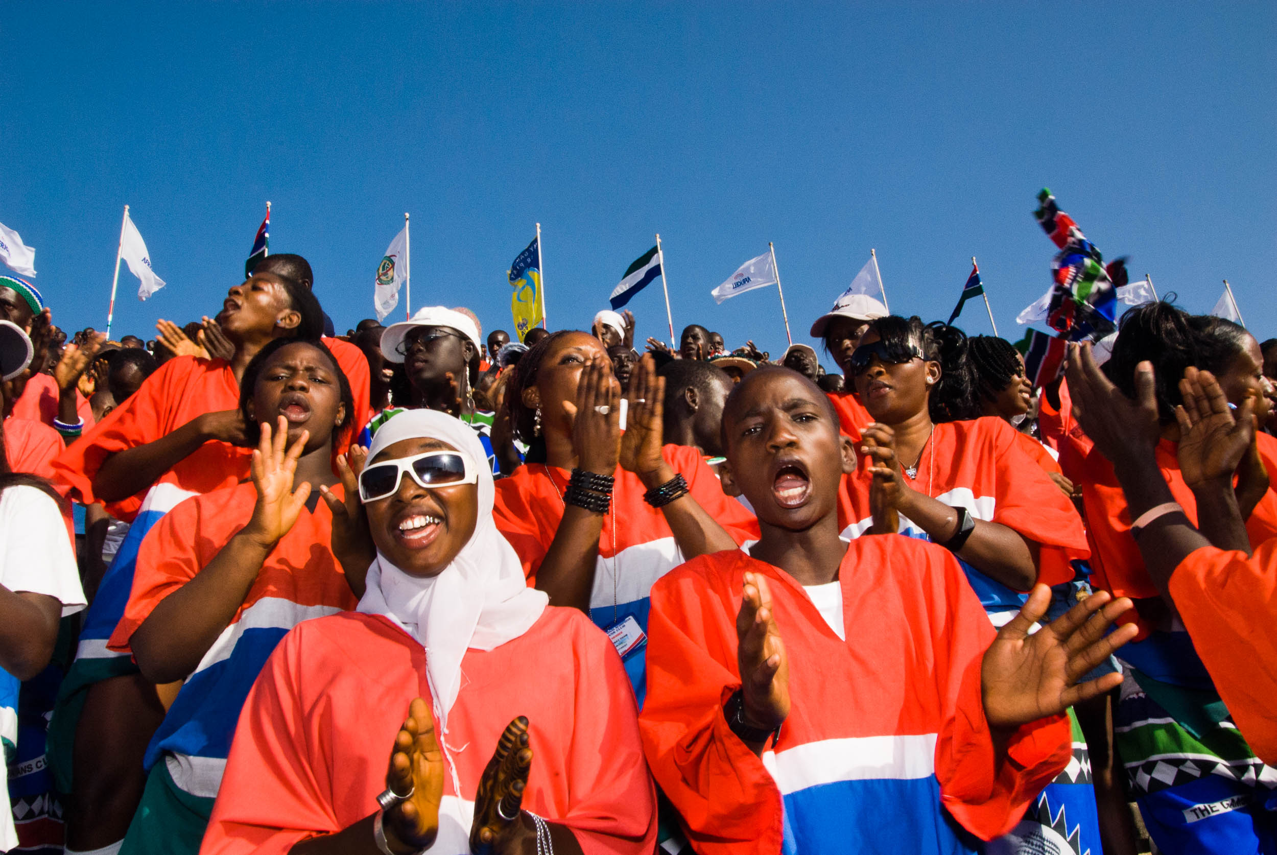  Scorpions, Football Fans of National Team, Gambia, Africa 