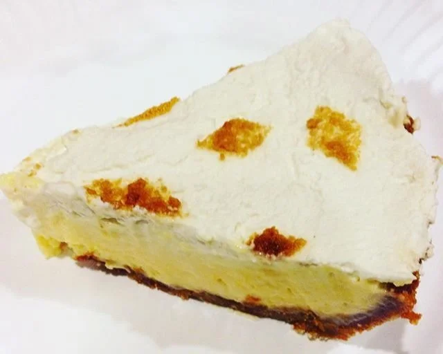 Meyer Lemon Pie with Gingersnap Crust
