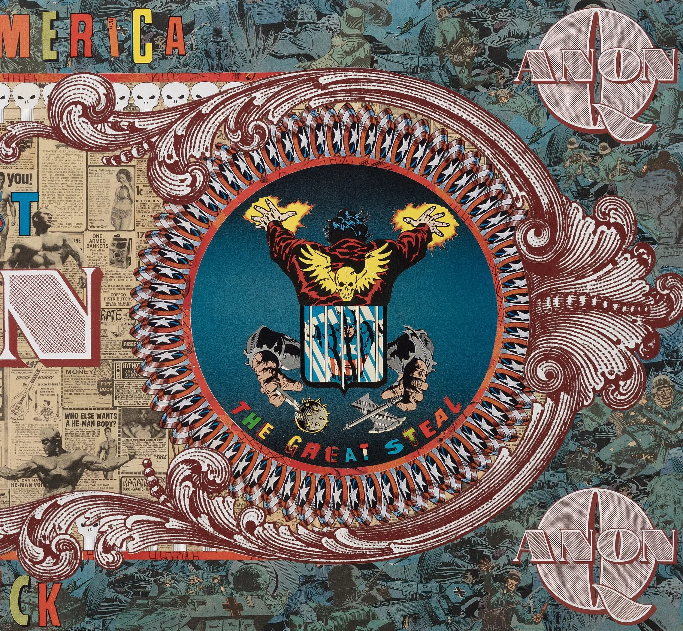   Magabuck ,  80cm x 177cm (mixed media collage), 2023  