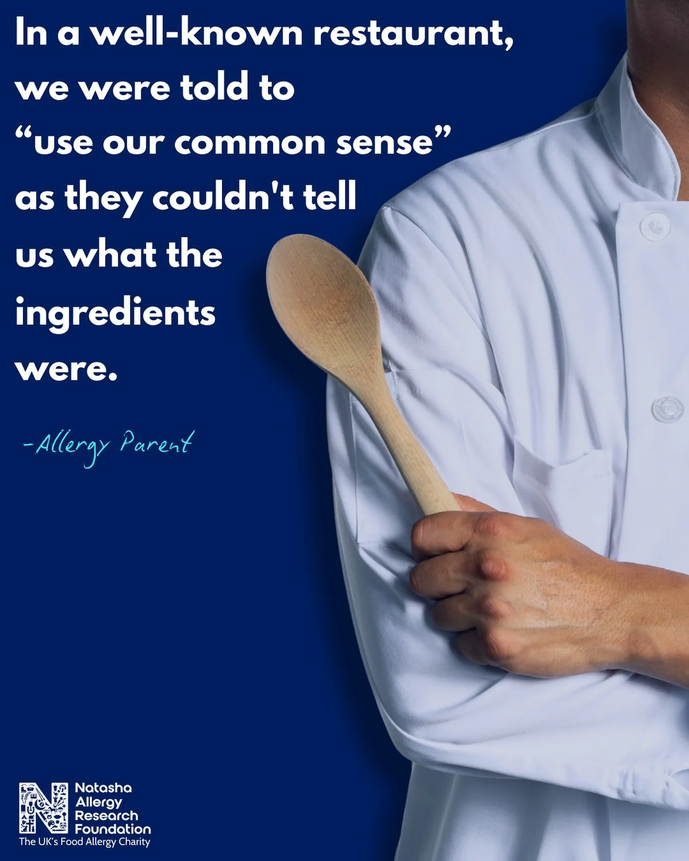 &ldquo;My 6 year old is very allergic to legumes which includes peas, beans, chickpeas and lentils and she carries adrenaline injector pens. Because these foods aren&rsquo;t listed in the top 14 allergens, we find eating out incredibly difficult.

&l