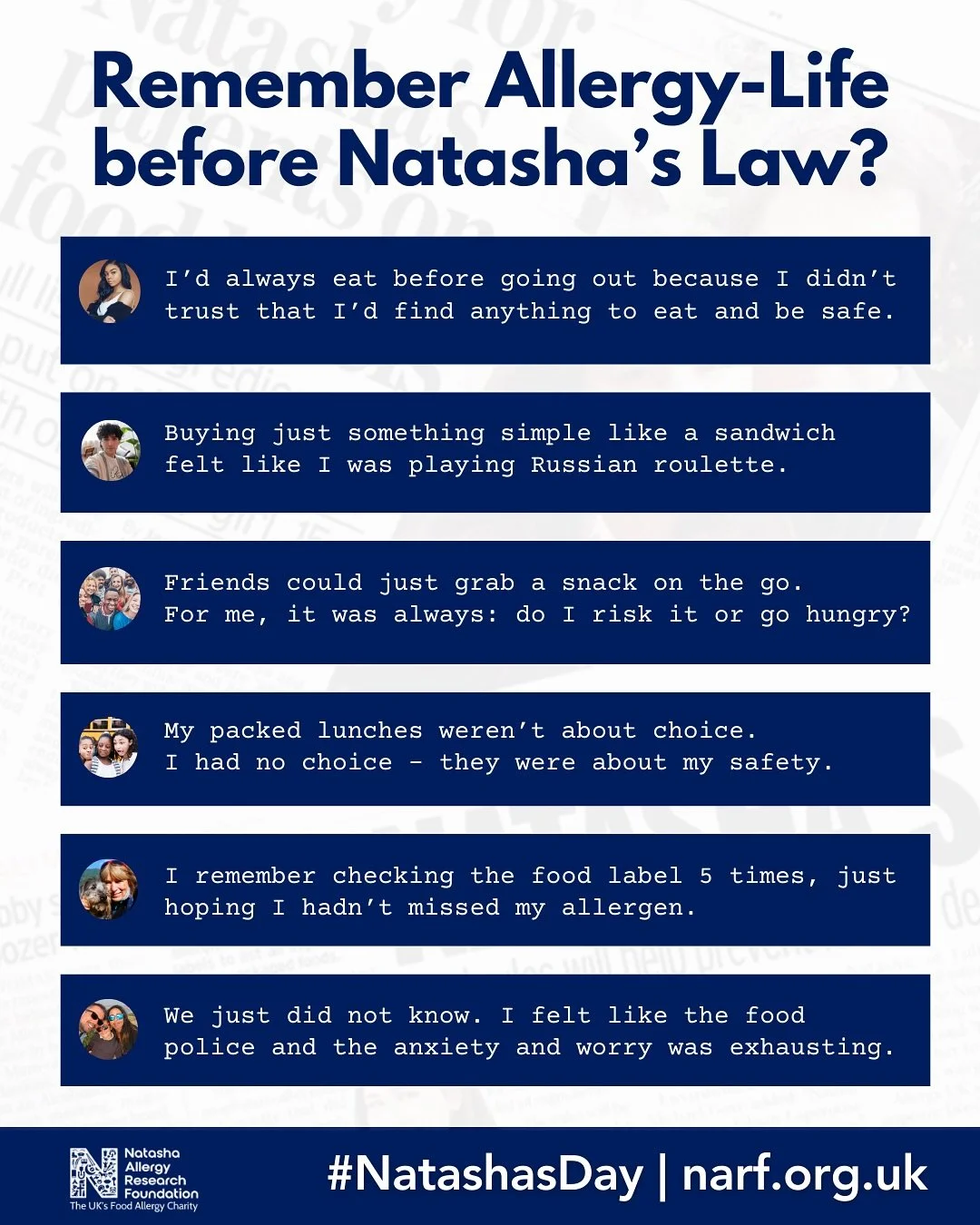 When you have food allergies, staying alert to accidentally ingesting your allergen(s) rules your world. Before Natasha&rsquo;s Law, buying food-on-the-go in the UK was filled with uncertainty for millions of people.

Before 2021, people with food al