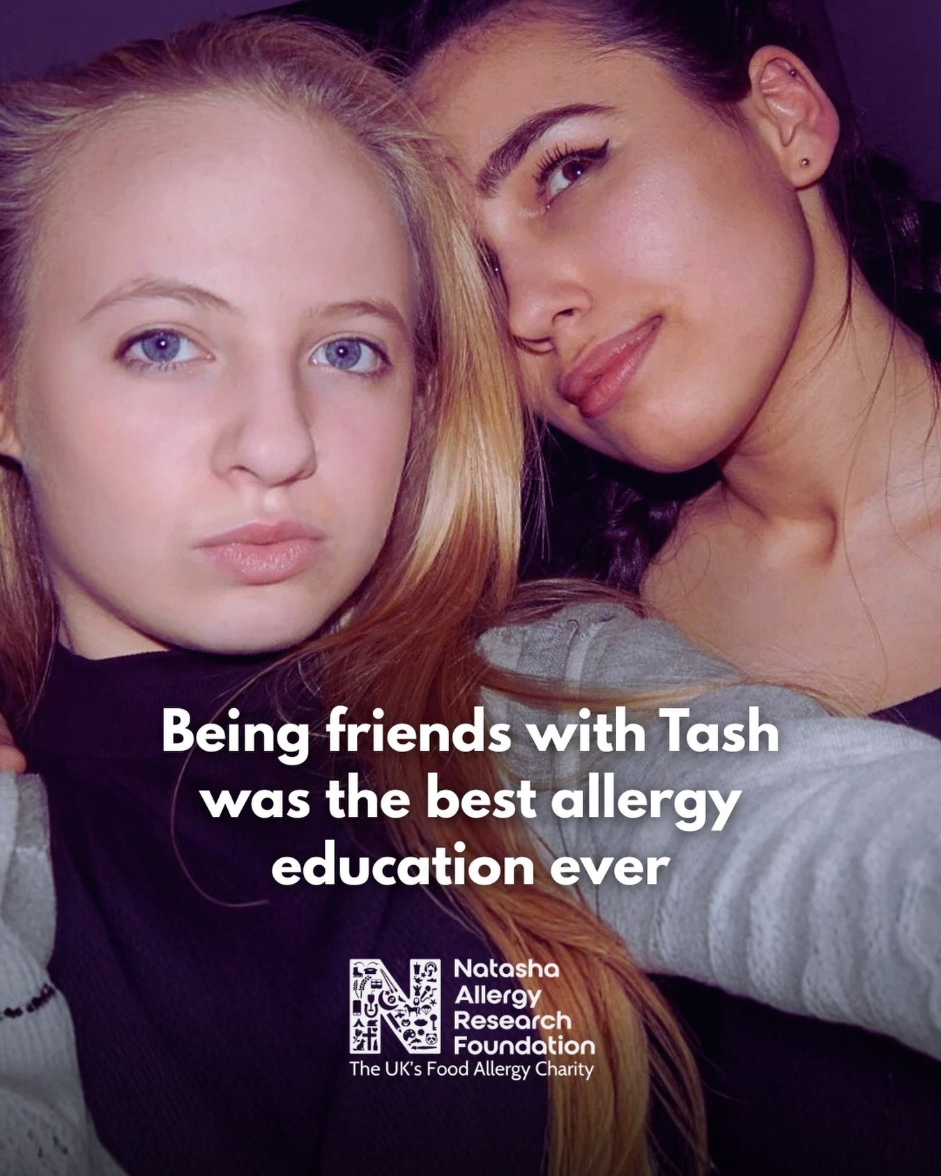 Thank you @milliekirklandx for sharing some of your precious memories with Natasha. 💕

&ldquo;I had never had a friend with food allergies before I met Tash at school; we were 11. I had also never heard of anyone having a severe allergic reaction to