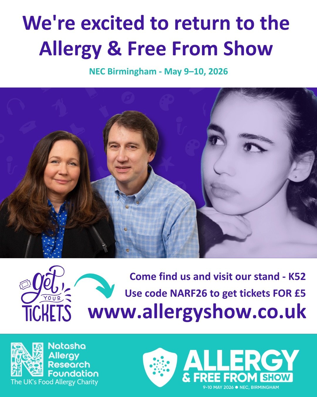 We&rsquo;re so excited to be part of the&nbsp;@allergyfreefromshow 2026&nbsp;this May and we&rsquo;d absolutely love to see you there.

This year it&rsquo;s happening in Birmingham, (it&rsquo;s usually in London), so if you&rsquo;re in the Midlands, 