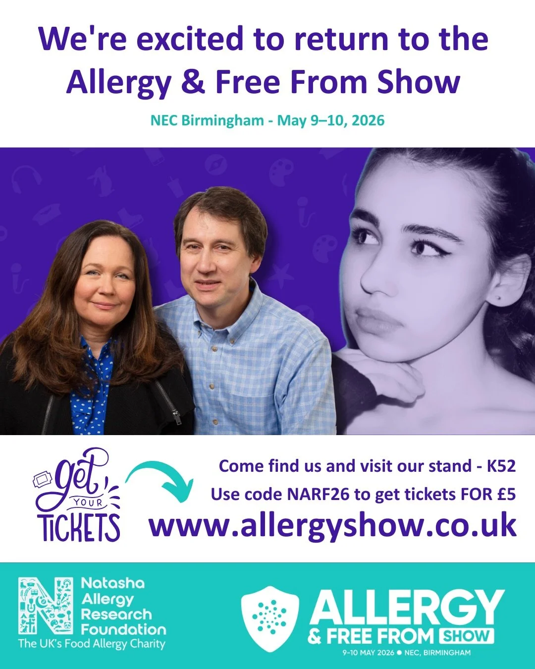 We&rsquo;re so excited to be part of the&nbsp;@allergyfreefromshow 2026&nbsp;this May and we&rsquo;d absolutely love to see you there.

This year it&rsquo;s happening in Birmingham, (it&rsquo;s usually in London), so if you&rsquo;re in the Midlands, 