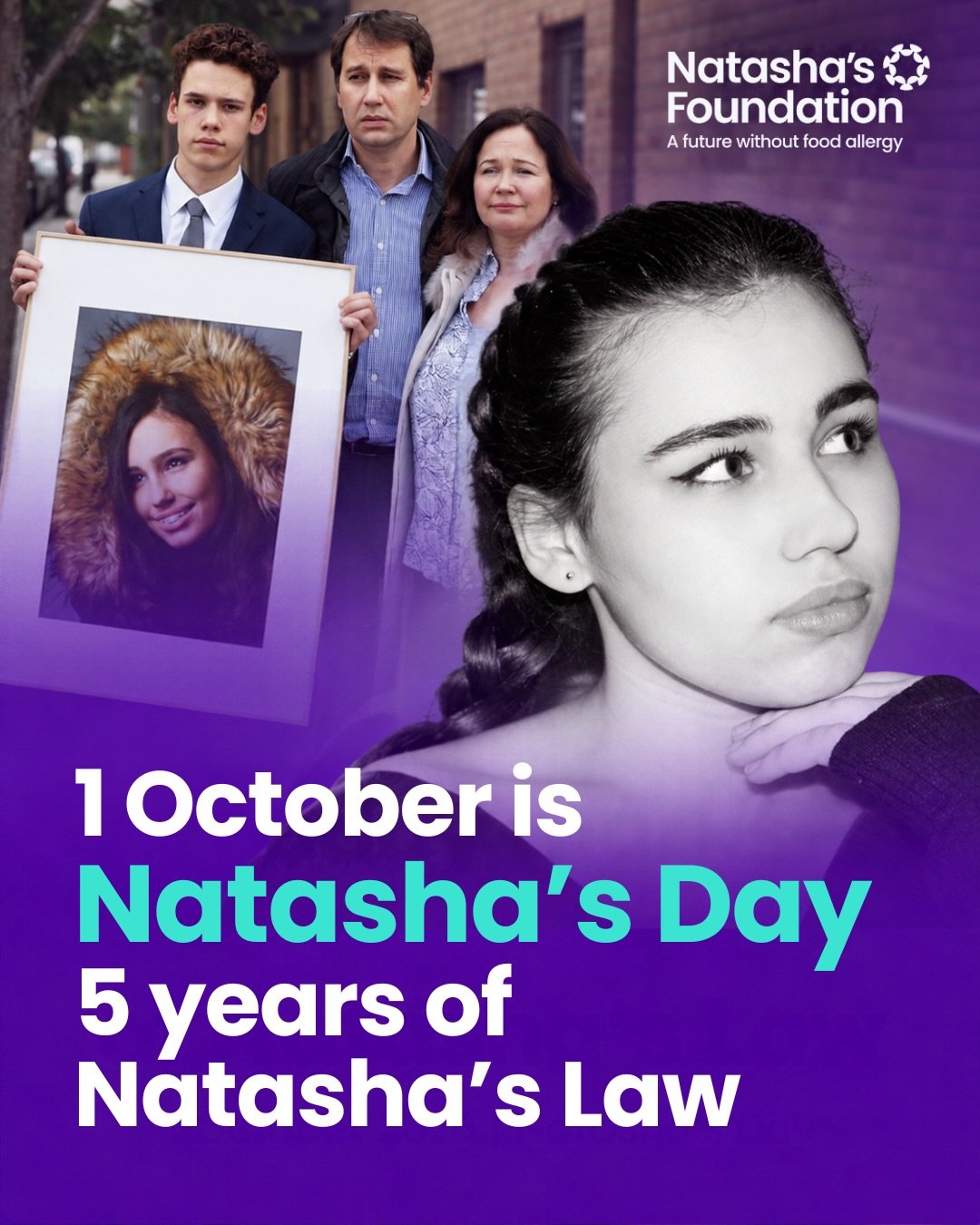 Today, 1 October, we celebrate Natasha&rsquo;s Day. It&rsquo;s a day when we remember our beautiful girl and everything that has happened in her name.

Ten years ago, Natasha passed away  following an allergic reaction to sesame seeds in a baguette. 