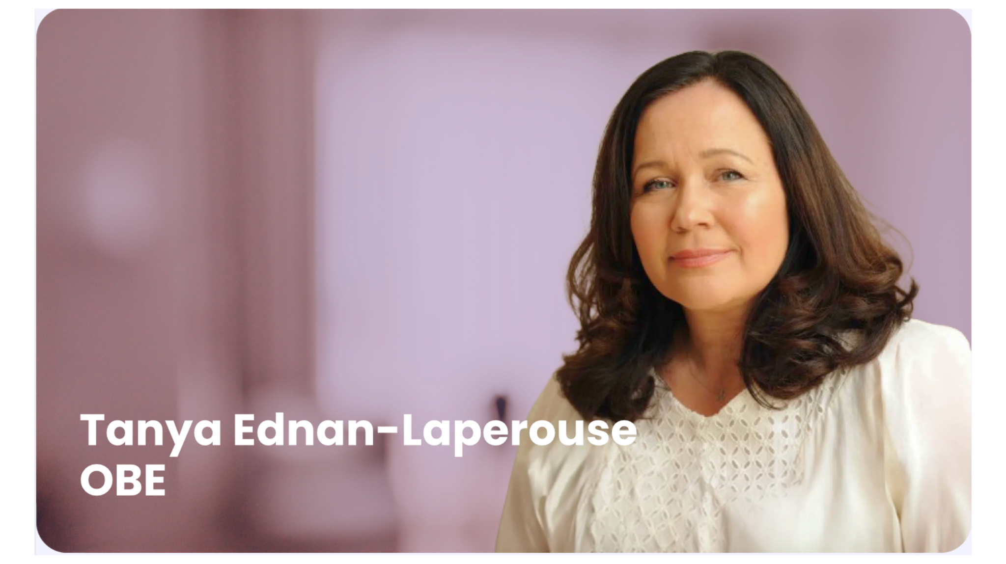 Natasha's Foundation founder Tanya Ednan-Laperouse OBE