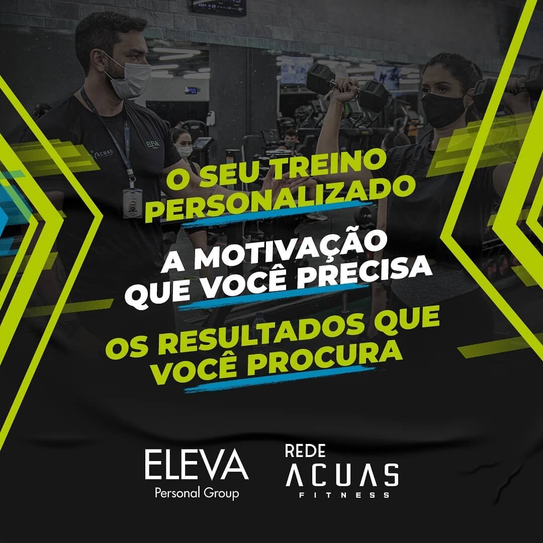 ✅Eleva Personal Group
⠀
Agende sua aula experimental gratuita e tenha a experi&ecirc;ncia fitness perfeita! Descubra a motiva&ccedil;&atilde;o com o Eleva, alcan&ccedil;ando resultados 70% maiores e mais r&aacute;pidos. #VemPraAcuas
⠀
Deseja mais inf