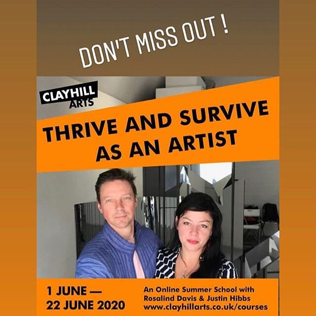 @rosalindnldavis and I are excited to be teaching together on an #onlinesummerschoolforartists with the beautiful @clayhill_rooms 
#ThrivingandSurviving as an #Artist
June 1&nbsp;-&nbsp;June 22
💥 &ldquo;Inspiring, practical and entertaining.&rdquo; 