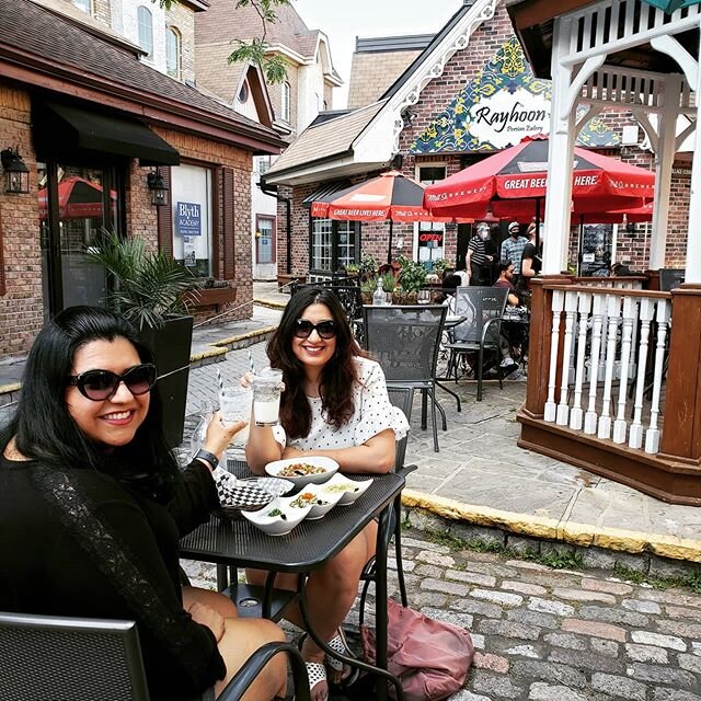 Kicking off patio season with much needed girl talk over great food and beautiful weather! 
Good friends are everything!
@ayeshainthemoment