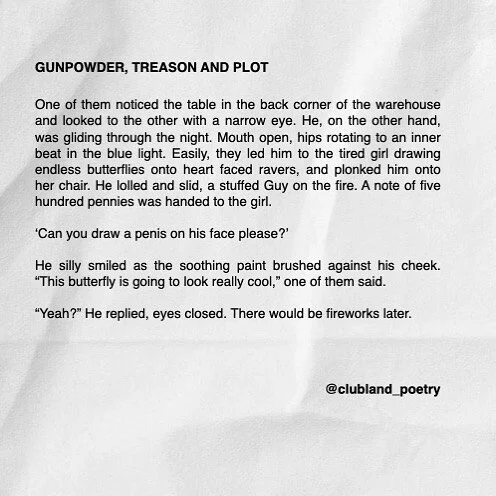 Have you seen that Guy over there?

#flashfictiononline #shortstorywriting #hashtagsforthesakeofhashtags #doesanyoneevenusehashtags #postmoderntakeonhashtagging #hashtag #shortstory #raveculture #clubland #instawriters