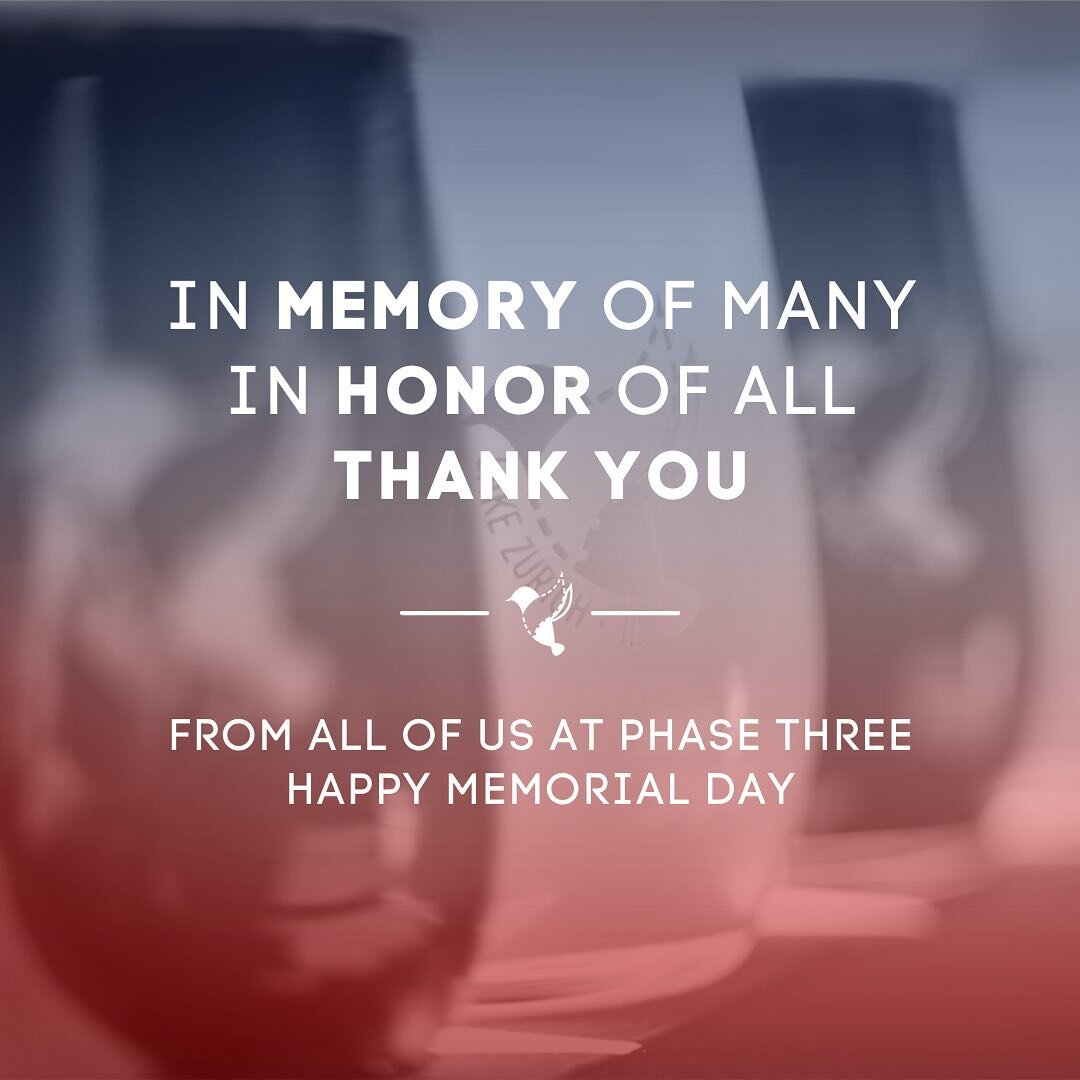 From all of us at a Phase Three, we celebrate, honor &amp; remember 🇺🇸
&bull;
We&rsquo;re open today from 11am-7pm, join us for a beer 🍻