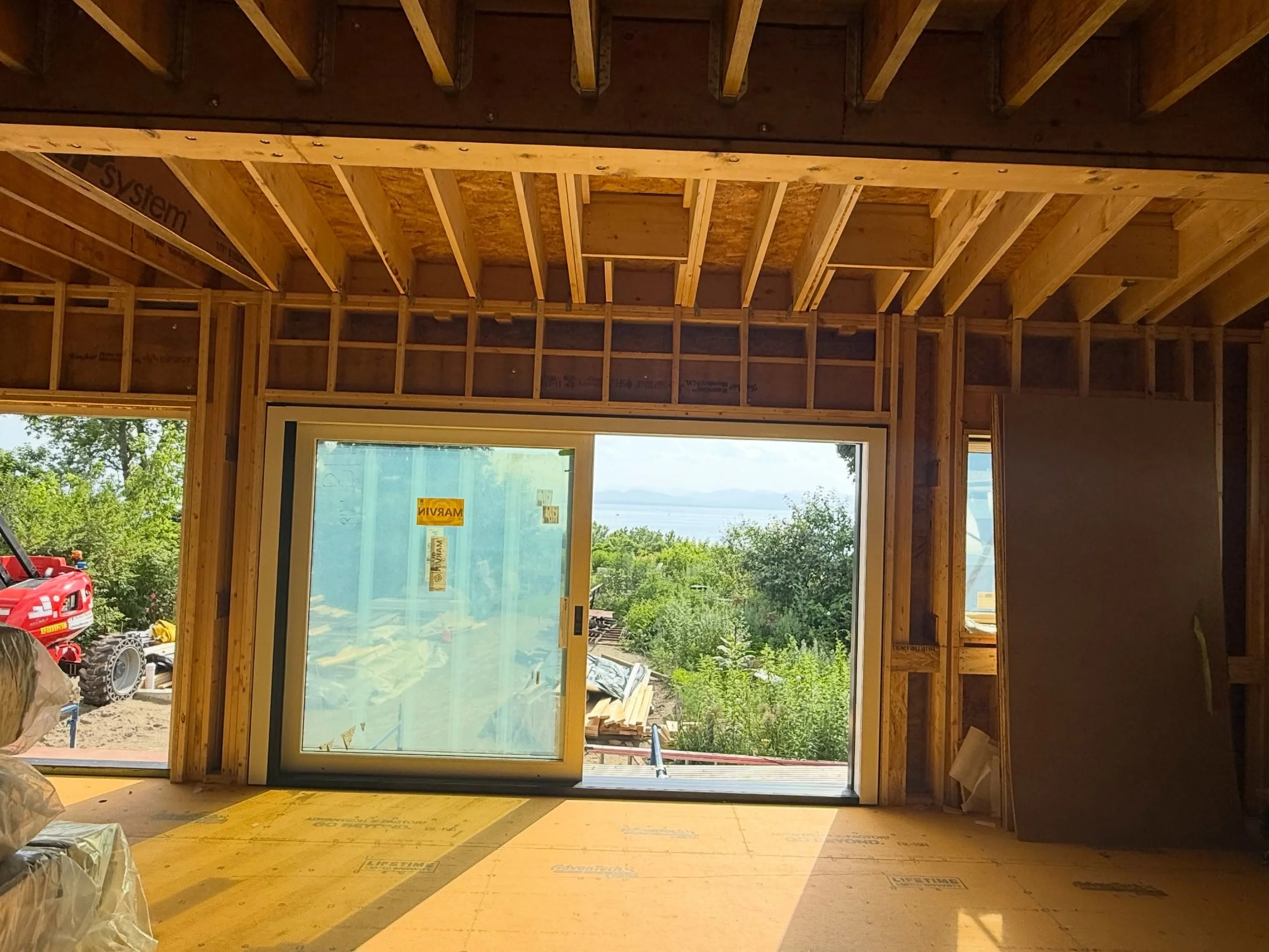 TGIF!  Little progress update on our Lakeview project.  Huge multi point sliders and many of our Marvin window package units are in.  It&rsquo;s so nice to let the natural light back into our project space.  Nice work team Cypress! Upward and onward 