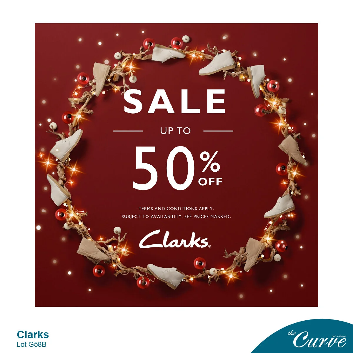 clarks 50 off
