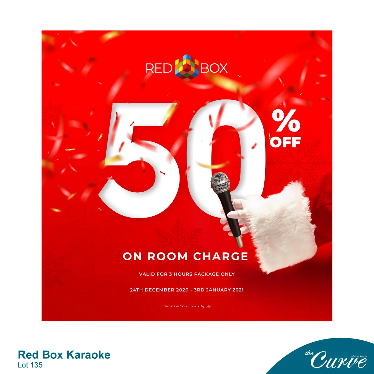 Enjoy Up To 50 Off On Room Charges At Red Box Karaoke The Curve