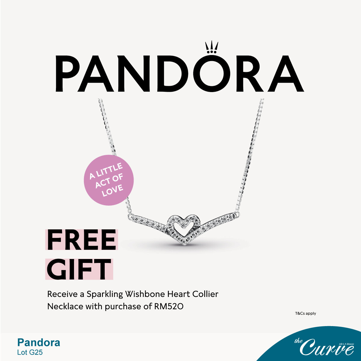 Own A Sparkling Wishbone Heart Collier 