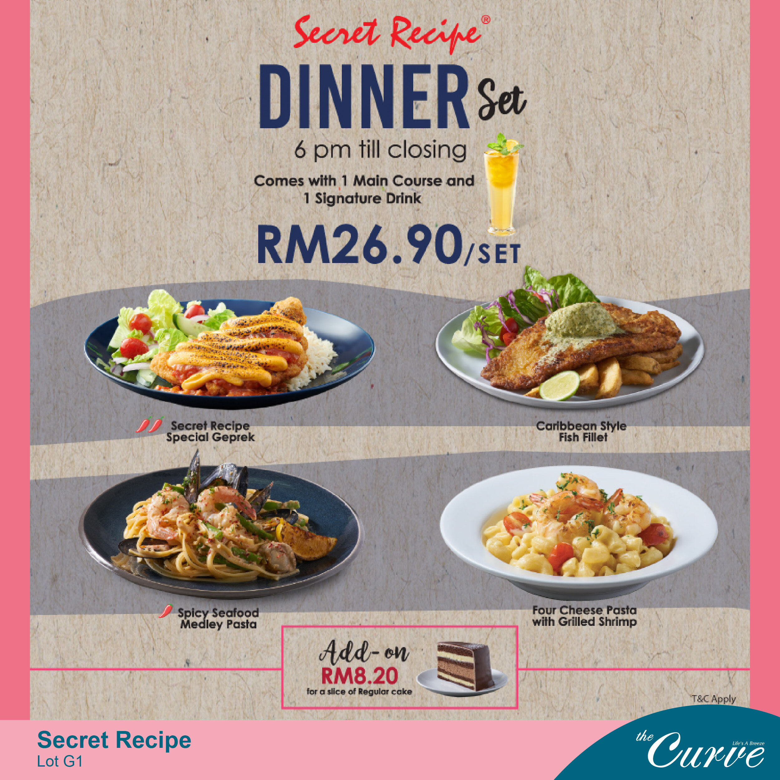Lunch and dinner gets so much better with Secret Recipe's set meals — the  Curve