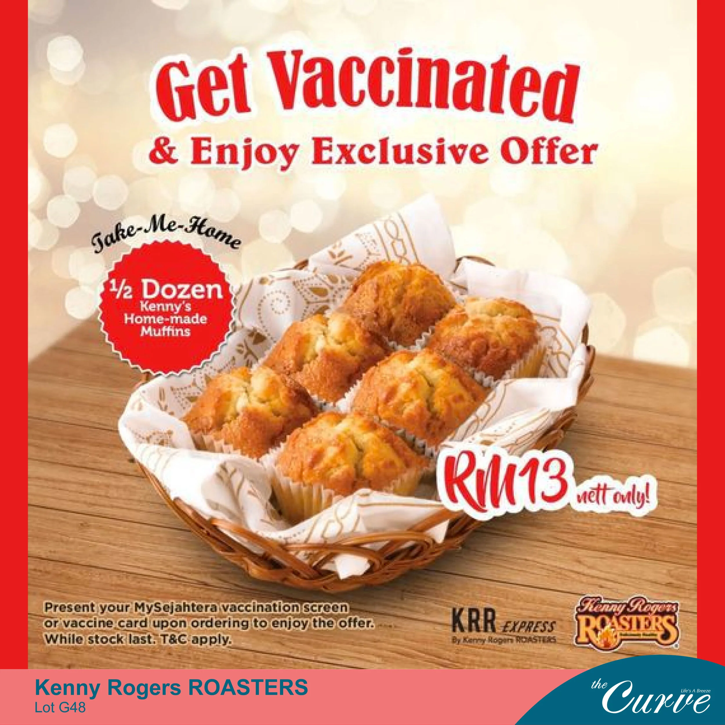 Get Vaccinated Enjoy Exclusive Offer From Kenny Rogers Roasters The Curve