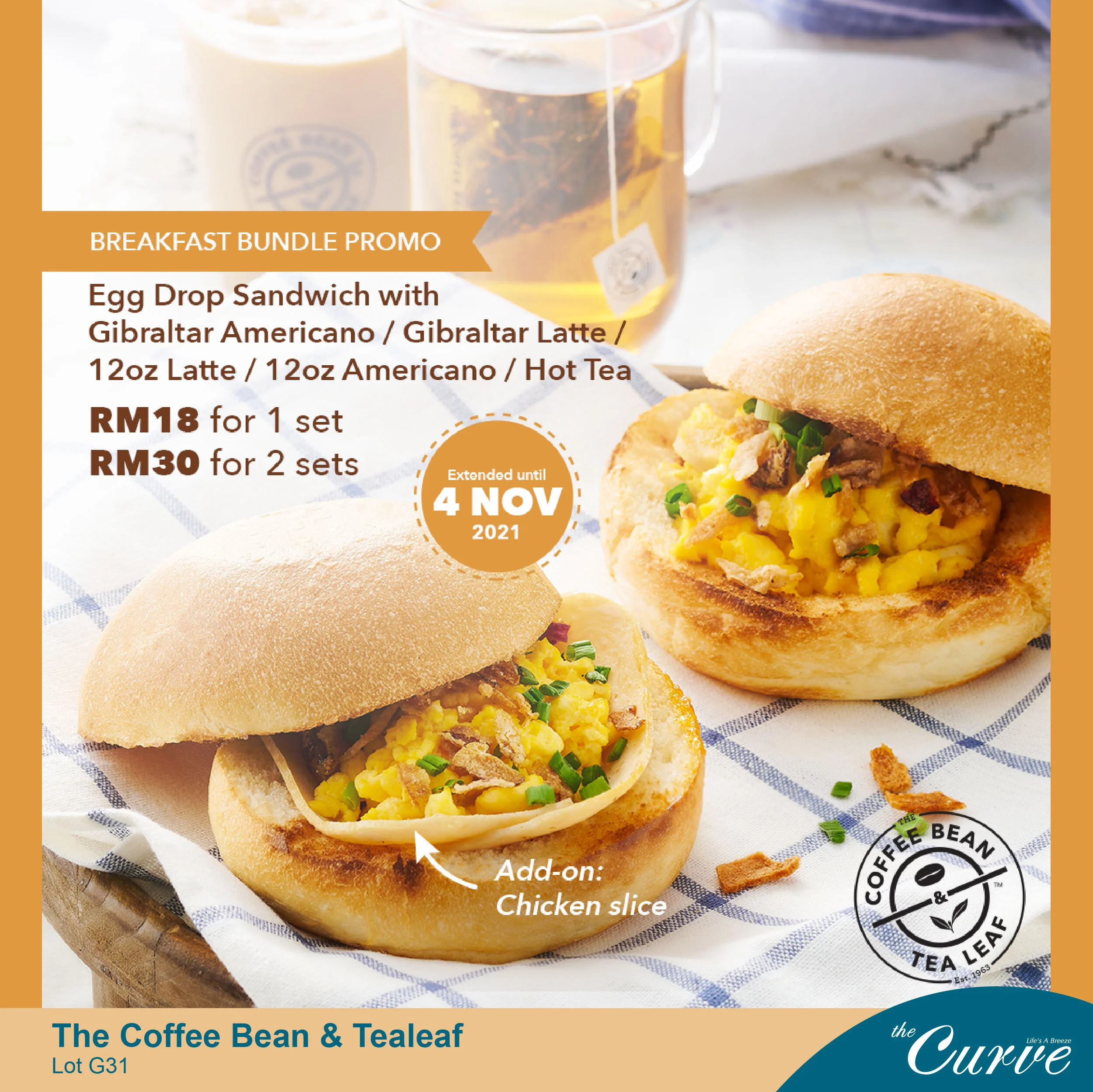 Grab Your Breakfast Treats From The Coffee Bean & Tealeaf Today! — the