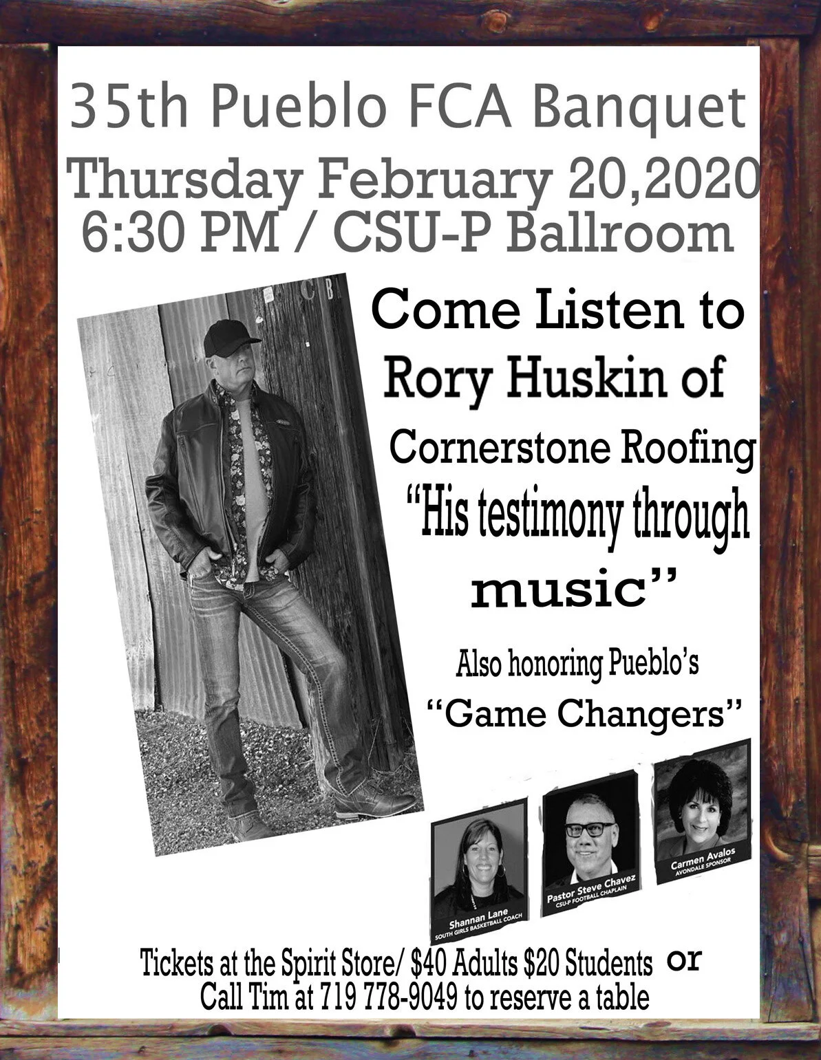 Music for the 35th Pueblo FCA Banquet