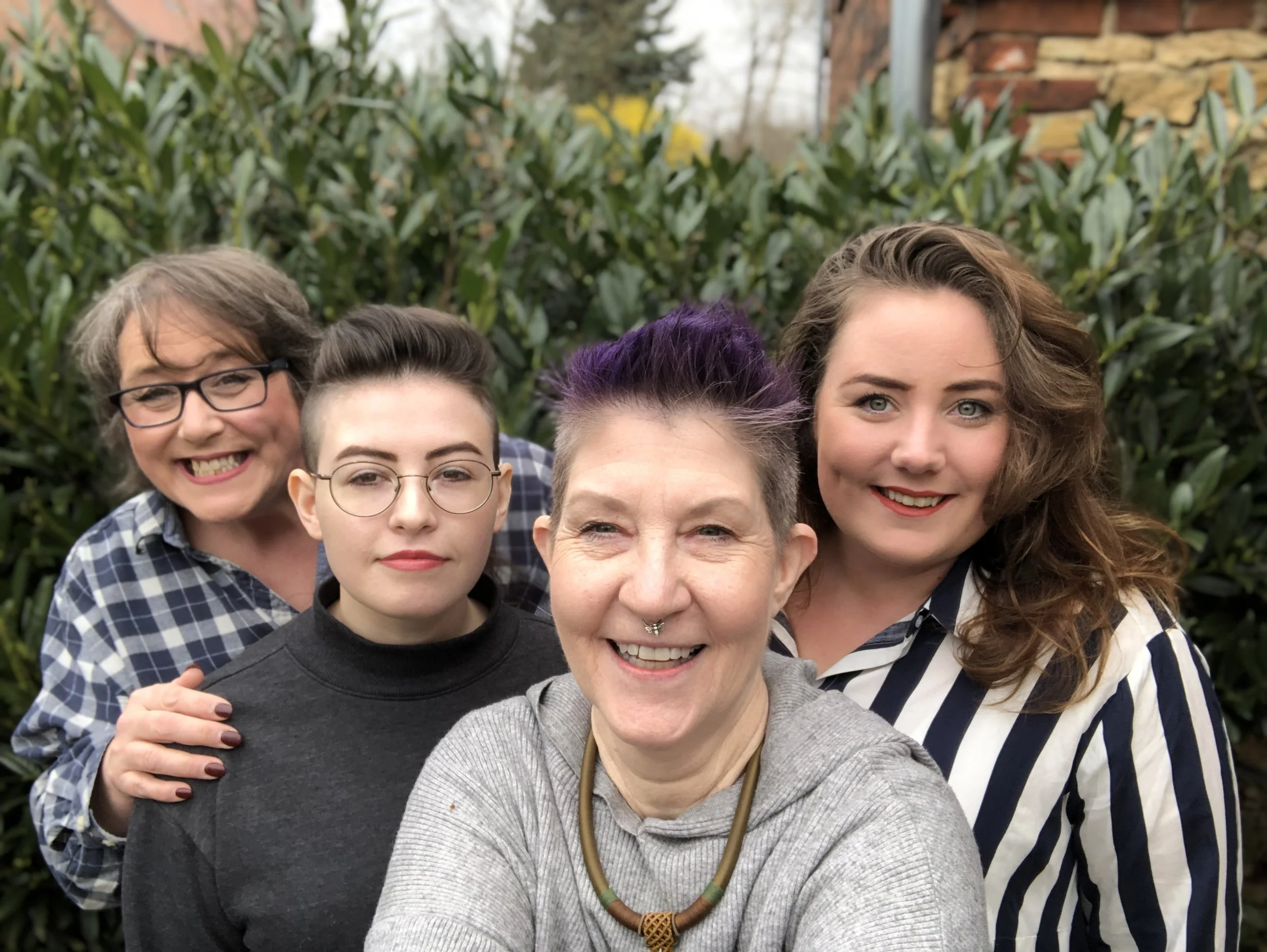 From left to right Nicola, Kelsey, Edith, Marina