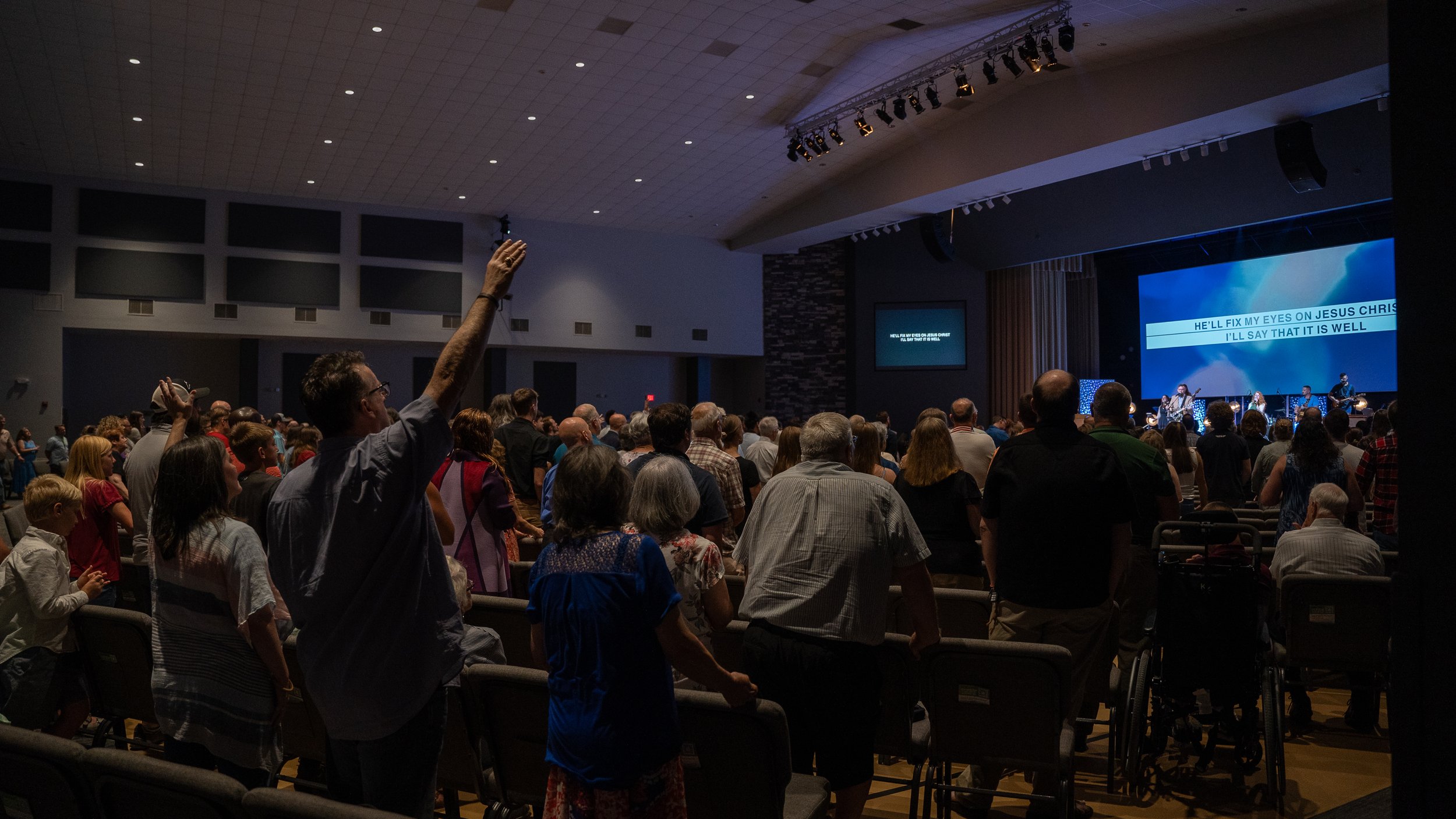 All Worship Gatherings are held in our worship center. 