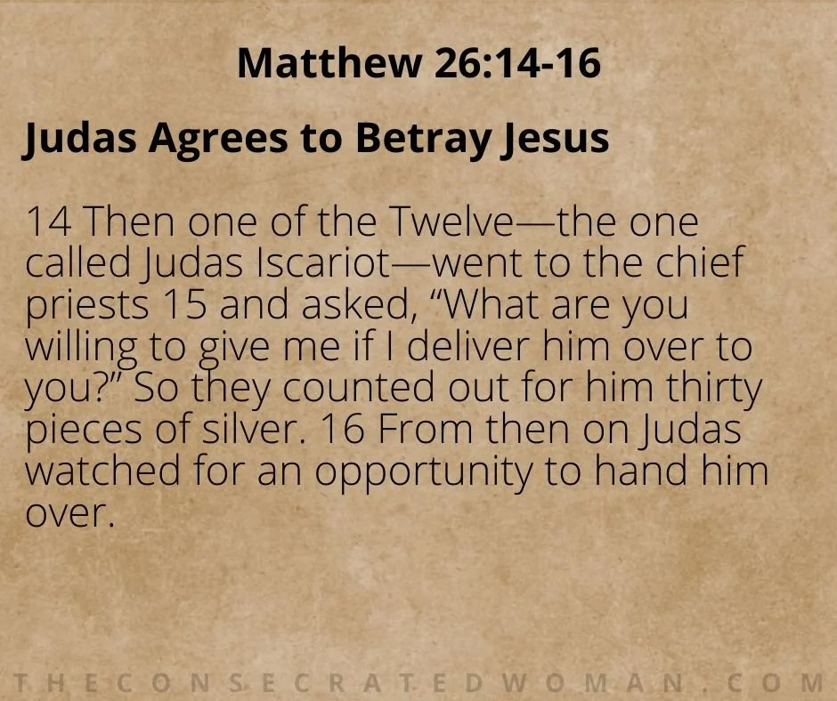 TODAY'S WORD AS WE CONTINUE THROUGH HOLY WEEK...