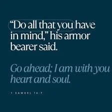TODAY'S WORD is taken from a Scripture in Pastor Nick's Message "The Armor Bearer &amp; Prince Jonathan."