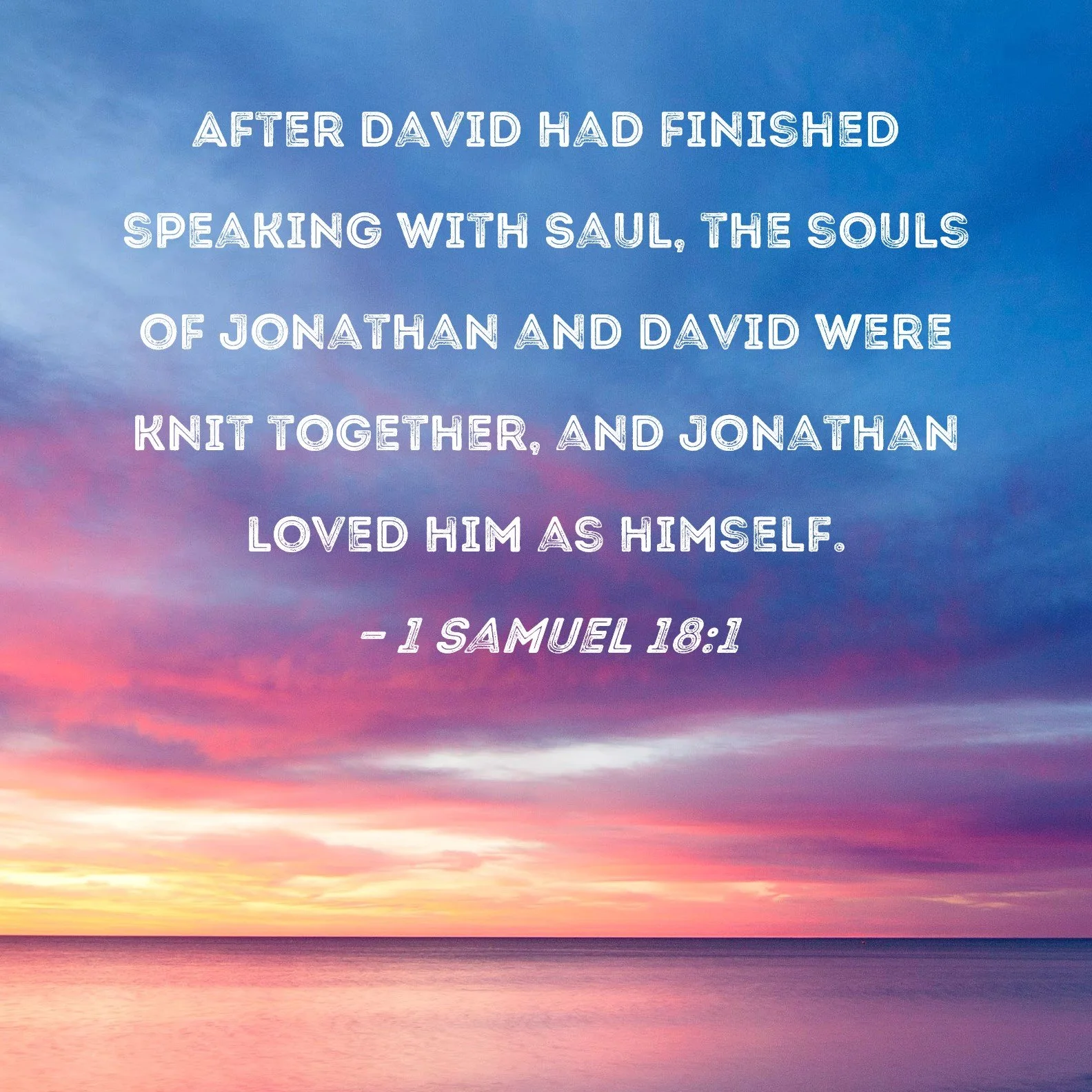 TODAY'S WORD focuses on Pastor Nick's message "Sidekicks" - Jonathan, David &amp; Saul...
