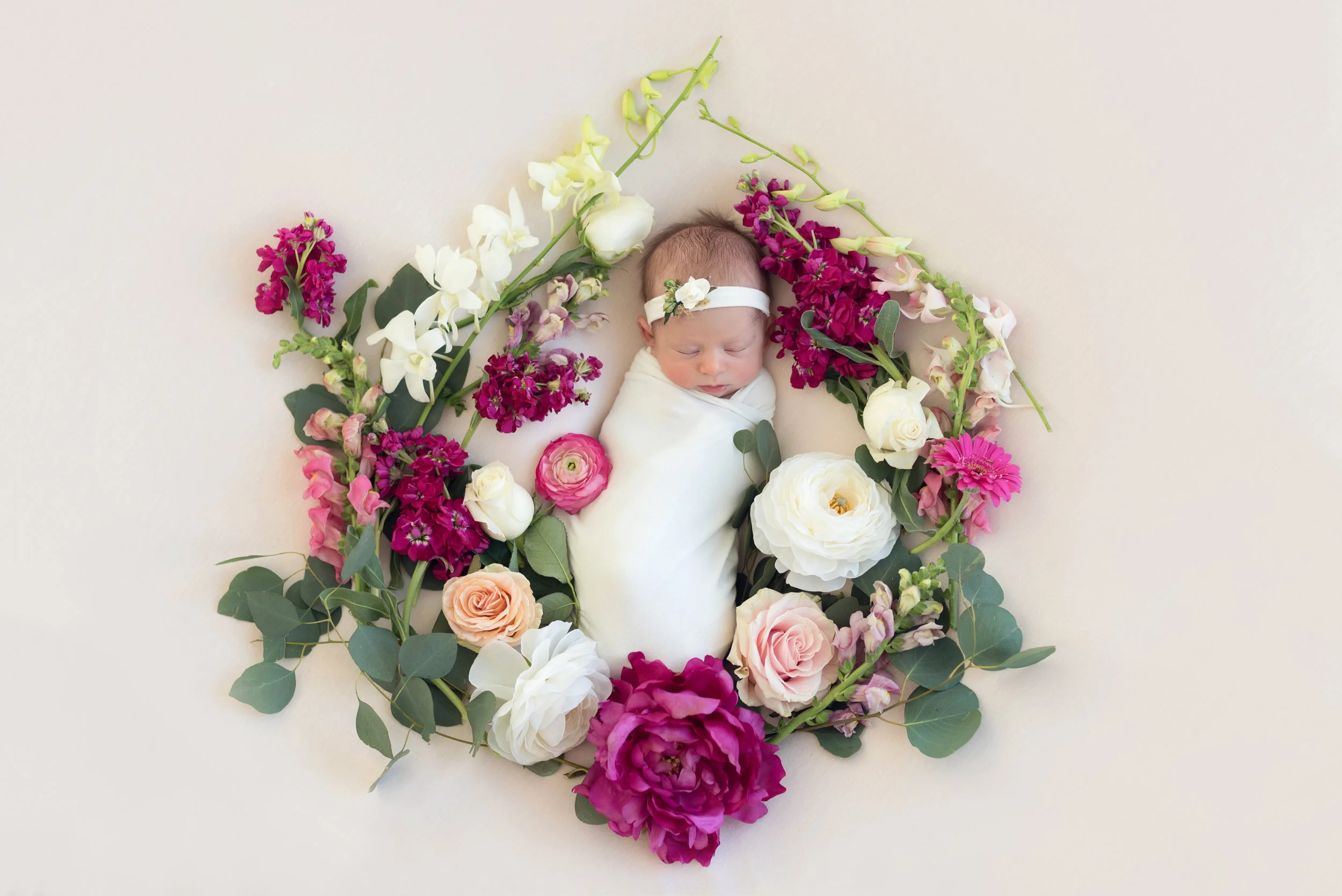 Hannah at one week. 2018.