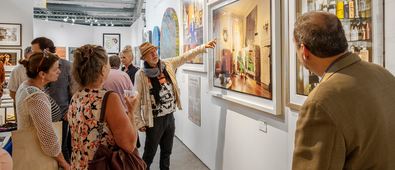 Wine reception and artist Q&A with David Gamble, represented by Hilton Asmus Contemporary