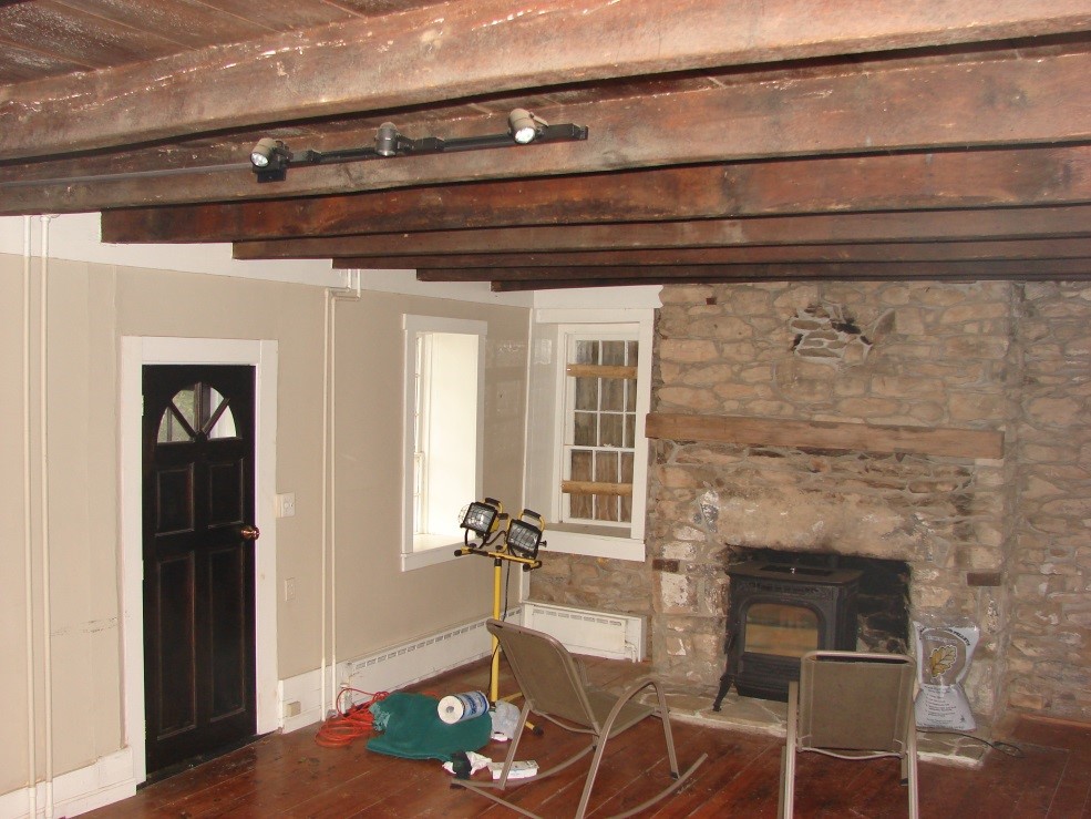 Historic Hillsboro Stone House Living Room Before Renovation Photo
