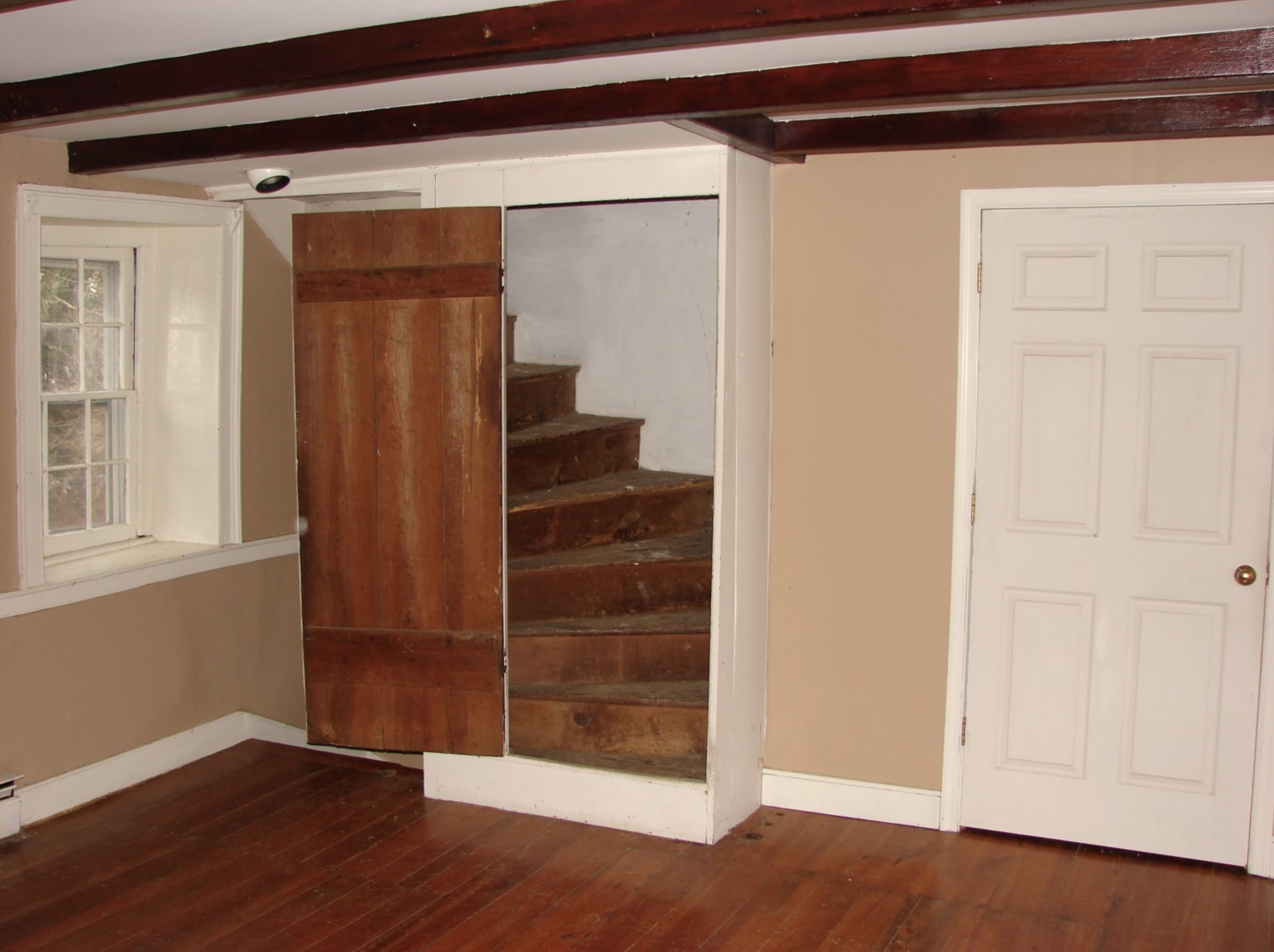 Historic Hillsboro Stone House Stairwell Before Renovation Photo