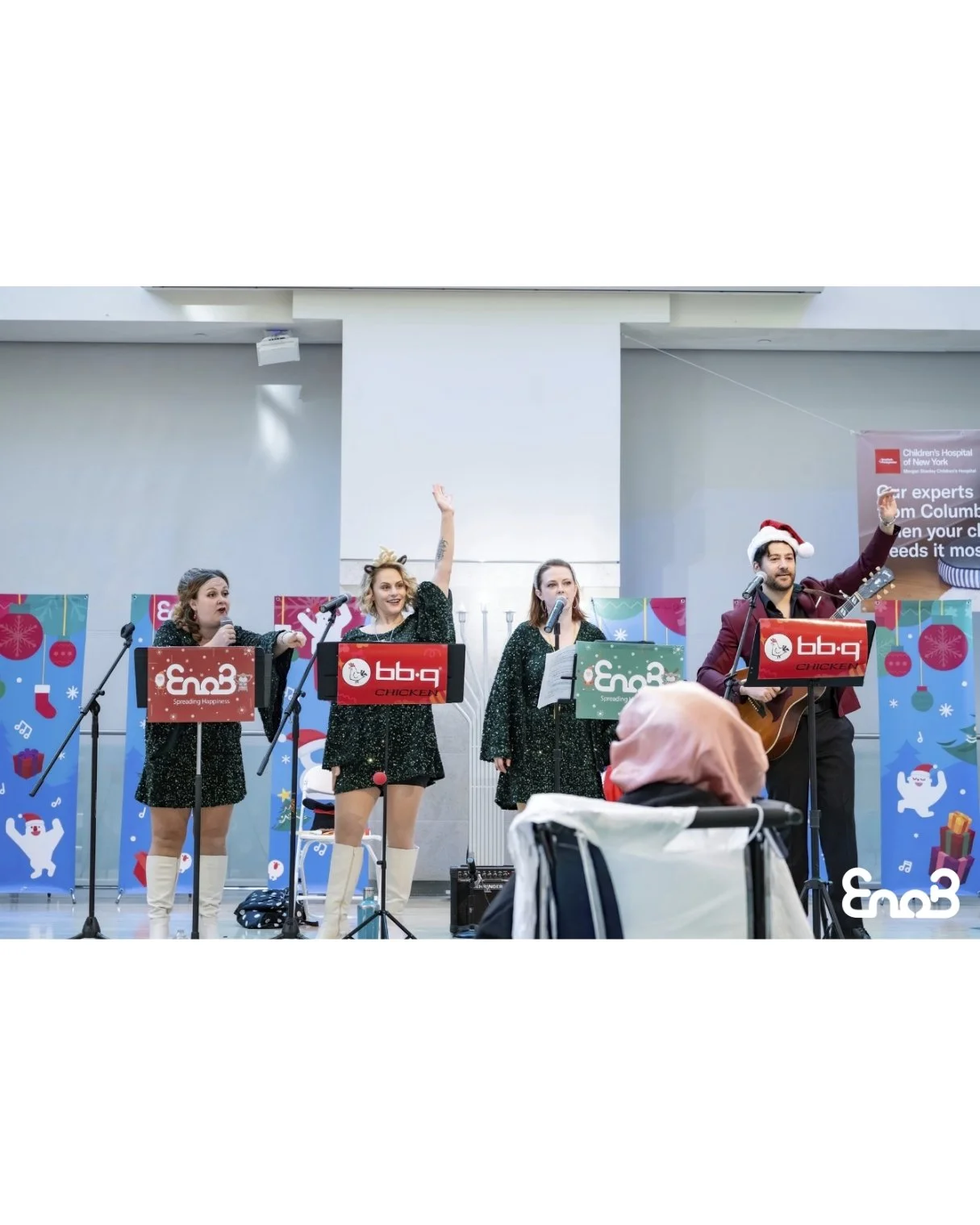 [EnoB NY Outreach Concert 2025.12.16 @ NYP Morgan Stanley Children&rsquo;s Hospital with Katie Emerson MD Team]

On December 16, a joyful Christmas Outreach Concert led by Music Director Katie Emerson and her team was held at NewYork-Presbyterian Mor