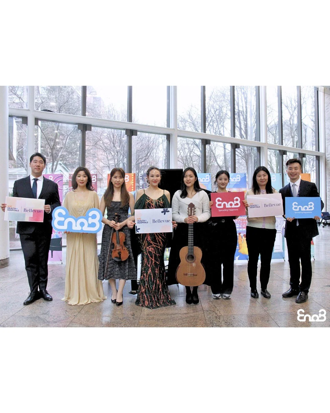 [EnoB NY Outreach Concert 2026.03.16 @ Bellevue Hospital with Rina Jung Kim MD Team]

On March 16, EnoB held an outreach concert at NYC Health + Hospitals / Bellevue in Manhattan. The performance was led by Soprano and Music Director Rina Jung Kim, a