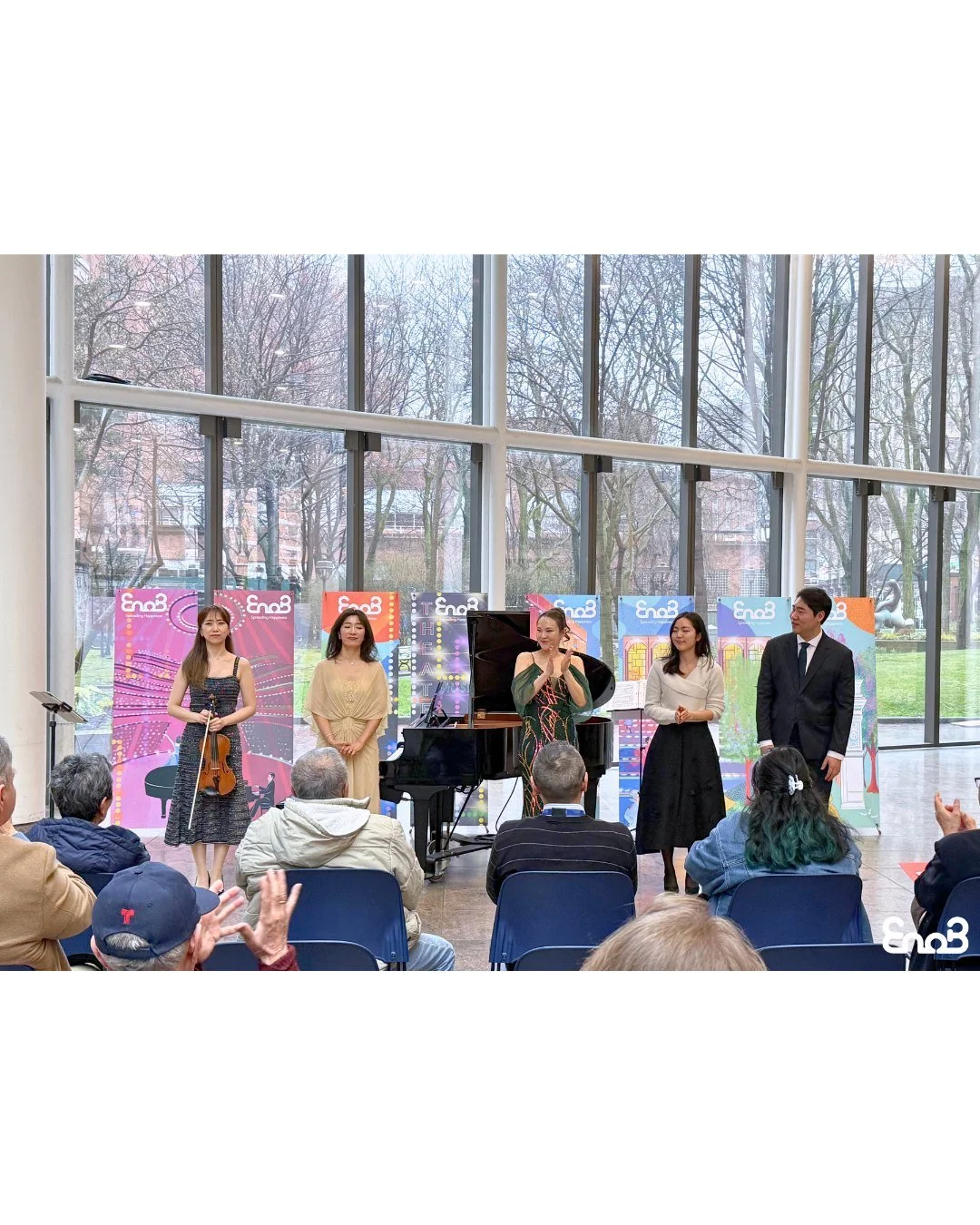 [EnoB NY Outreach Concert 2026.03.16 @ Bellevue Hospital with Rina Jung Kim MD Team]

On March 16, EnoB held an outreach concert at NYC Health + Hospitals / Bellevue in Manhattan. The performance was led by Soprano and Music Director Rina Jung Kim, a