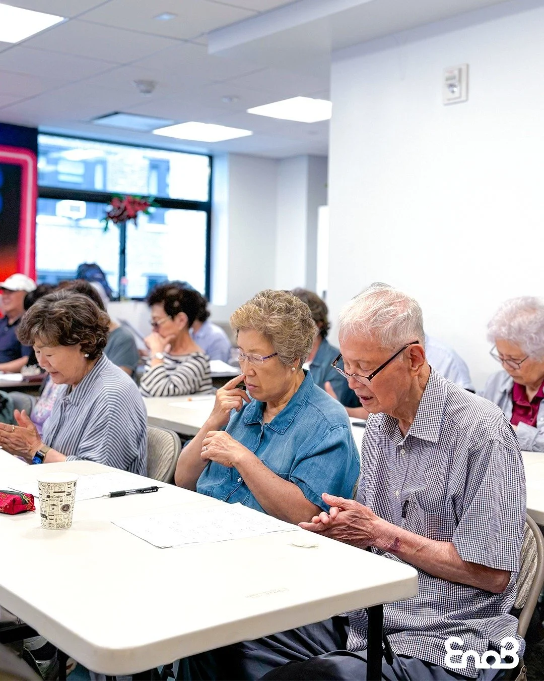 [EnoB X KCS Collaborative Program] Chorus Class for Seniors at KCS Flushing, Corona, and Manhattan

매주 월요일, 화요일, 수요일 KCS 플러싱 &middot; KCS 코로나 &middot; KCS 맨해튼에서 이노비 시니어 합창 교실이 꾸준히 진행되고 있습니다. 한여름의 날씨 속에서 어르신들께서 더욱 많이 참여해 주셔서 교실이 한층 활기찬 에너지로 가득 찼습니다.

