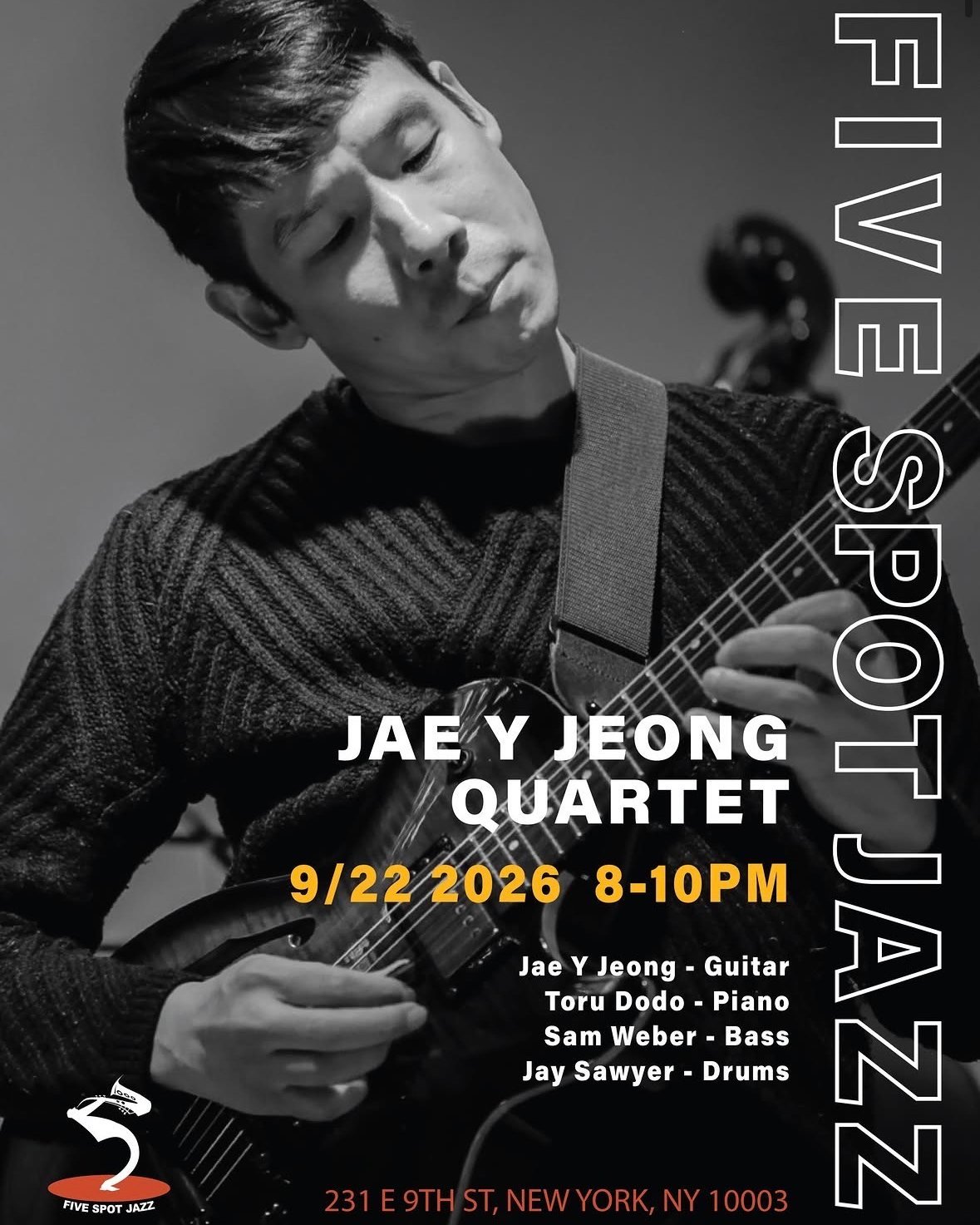 [EnoBian News - Jae Young Jeong] EnoB is so proud to support and cheer on Jae Young! 🎸

We&rsquo;re excited to share that talented jazz guitarist Jae Young Jeong (@jaeyjeongmusic), who shares his passion with EnoB, is taking the stage at @fivespotja