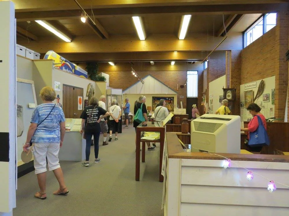 Exhibit opening, Anoka Riverfest, July 2016.