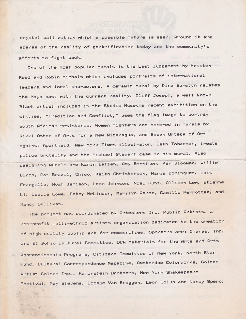 Press Release p2 Courtesy of Susan Ackoff Ortega
