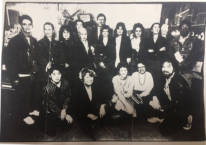   Sitting from left:  Nina Kuo, Pamela Shoemaker, Thérèse Bimka, Eva Cockcroft, Francesco Santinelli   Standing from left:  Ginger Legato, Rachael Romero, Mimi Smith, Catharina Cosin Janet Braun-Reinitz, Edward Herman, Kristin Reed (project director)