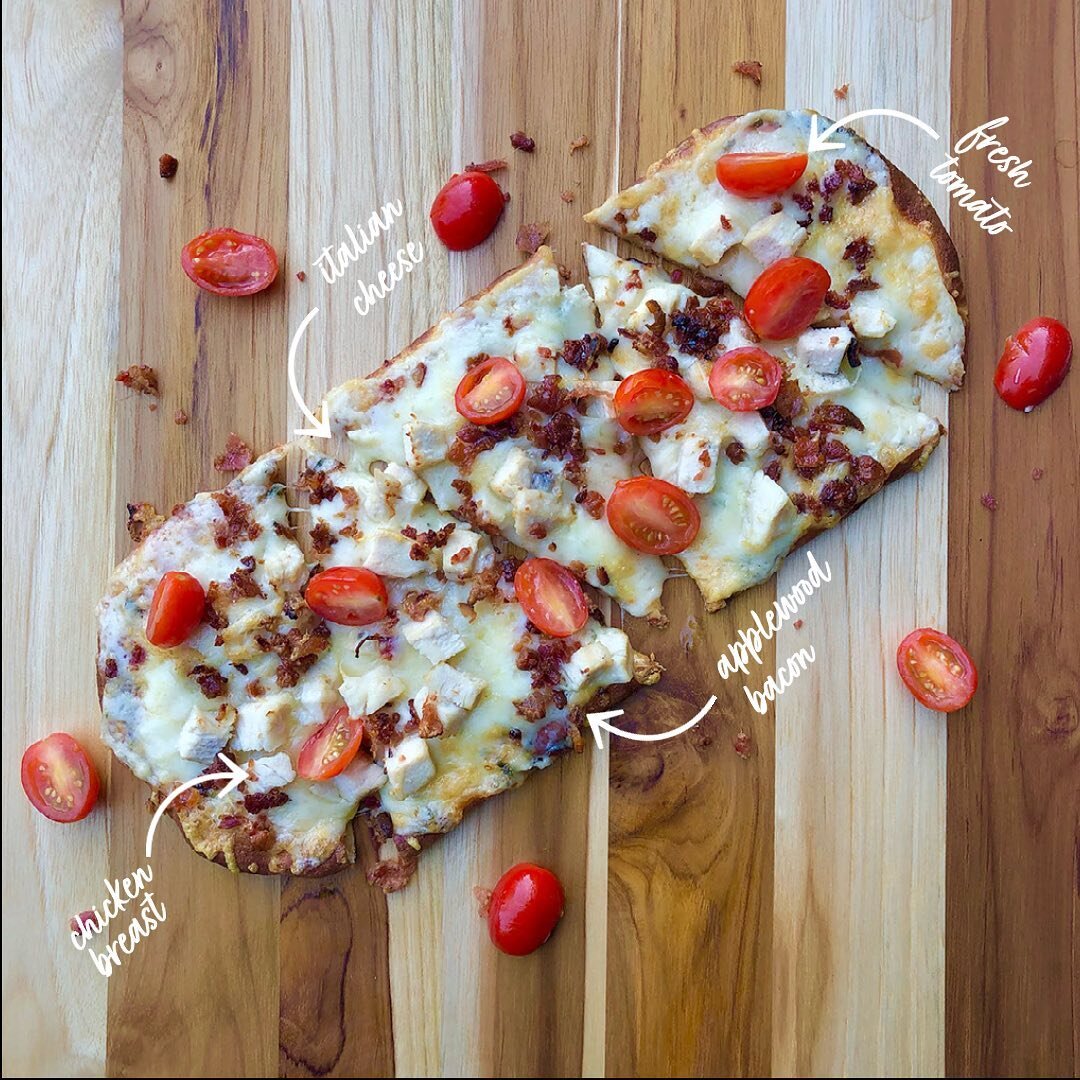 Our Chicken, Bacon &amp; Ranch Flatbread is magnificently melty and ready to be devoured. Perfectly crafted with chicken breast, applewood bacon, cherry tomato, Italian cheese and ranch dressing, this flatbread is sure to make you say YUMMMM!

PS: We