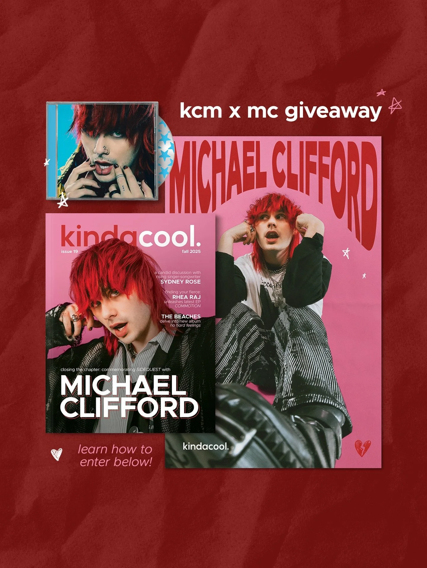 Congratulations to @michaelclifford and the whole @5sos crew on a record-breaking album release! To celebrate the massive year, we&rsquo;re giving away one copy of Issue 19 with a poster AND a CD of &ldquo;EVERYONE&rsquo;S A STAR!&rdquo; with Michael