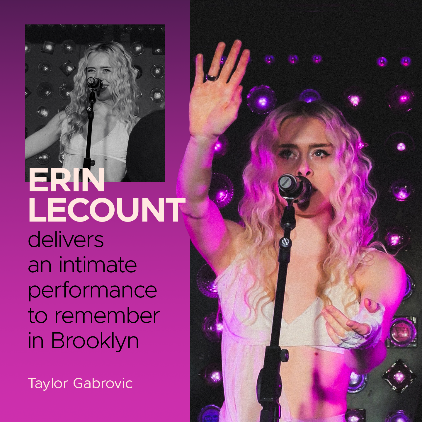 Erin LeCount Delivers An Intimate Performance To Remember In Brooklyn