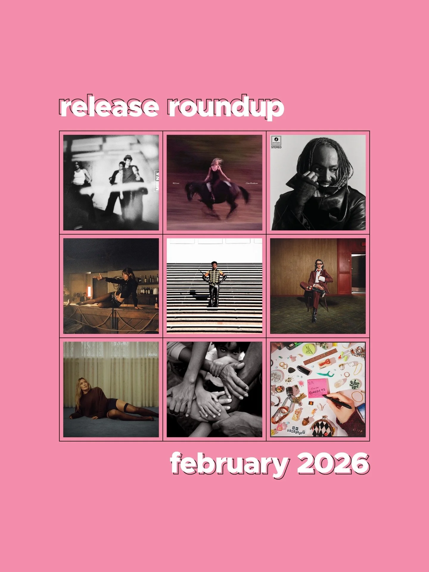 february flew by, but we&rsquo;re still listening to all of the great releases that came out last month 🎧 new release roundup out now!!
