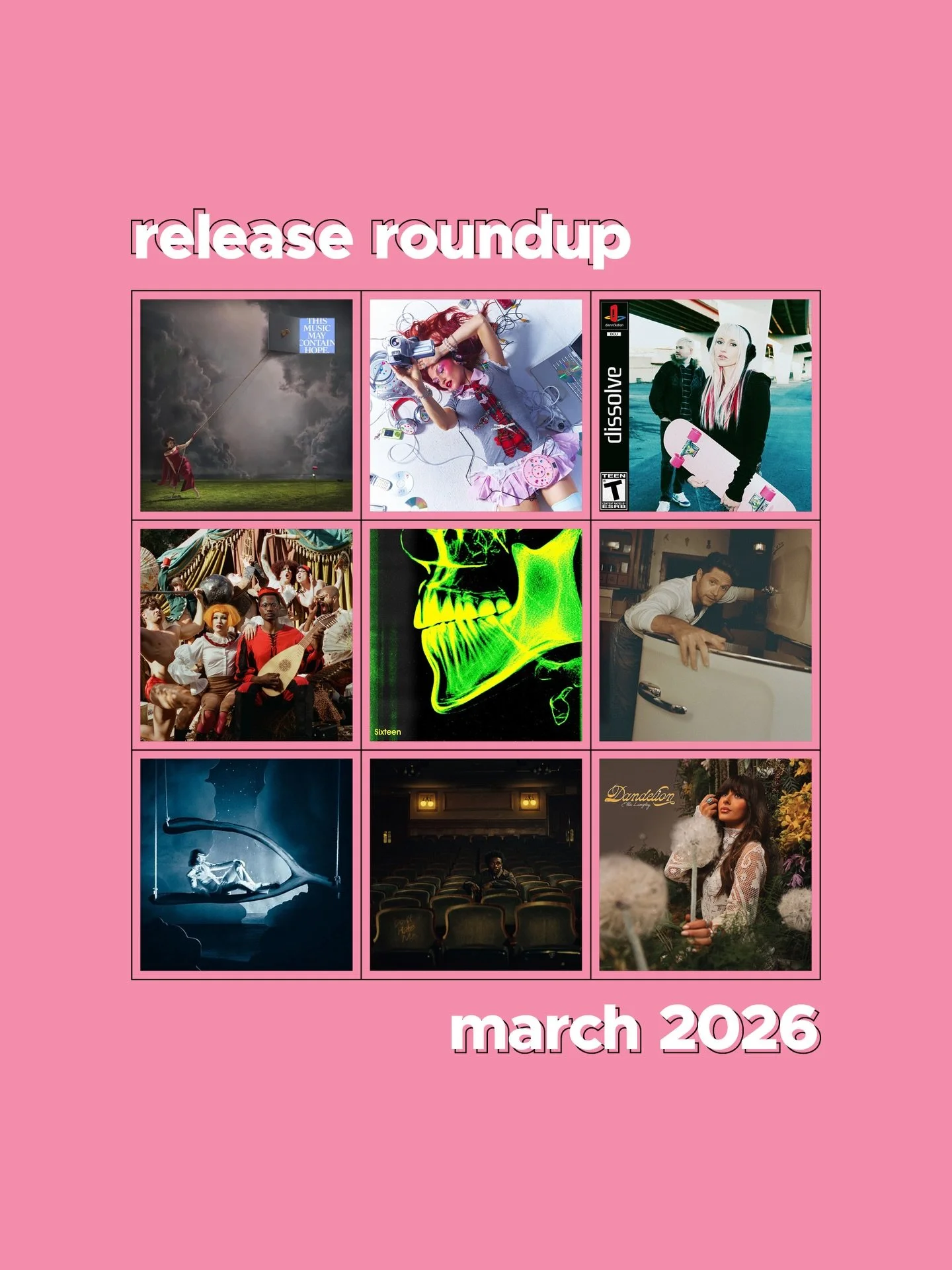 been too busy working on issue 20 that we almost forgot to share our march release roundup 🤫📝 check out the playlist now!!