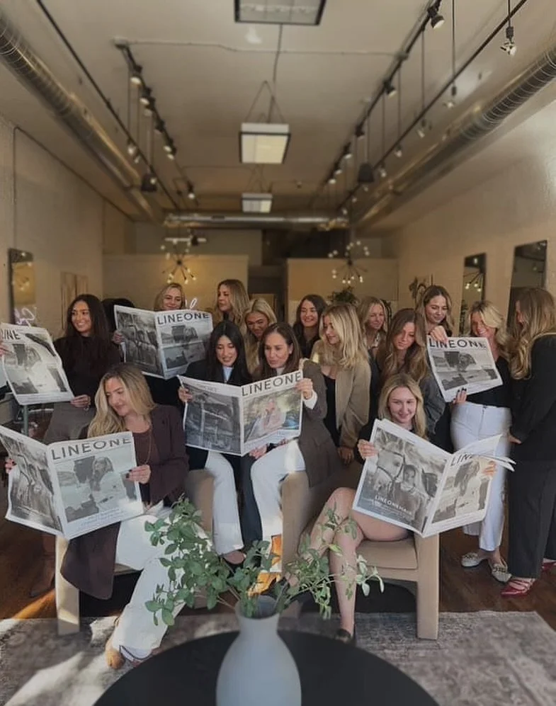 Read all about it ποΈπ°π«¦ @lineonehair 
Reading our line one news paper at our line one class π«ΆπΌ thanks for making us feel so loved and apart of the culture @lineonehair π«ΆπΌππ«ΆπΌπ
If I missed tagging you in this photo message me!
#hair #salon