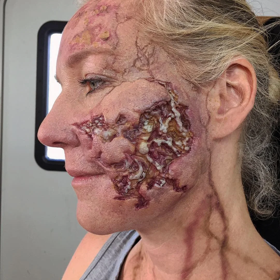  Silicone application and paint by myself for Black Summer S1. Vein paint work by Ashley Levy. 