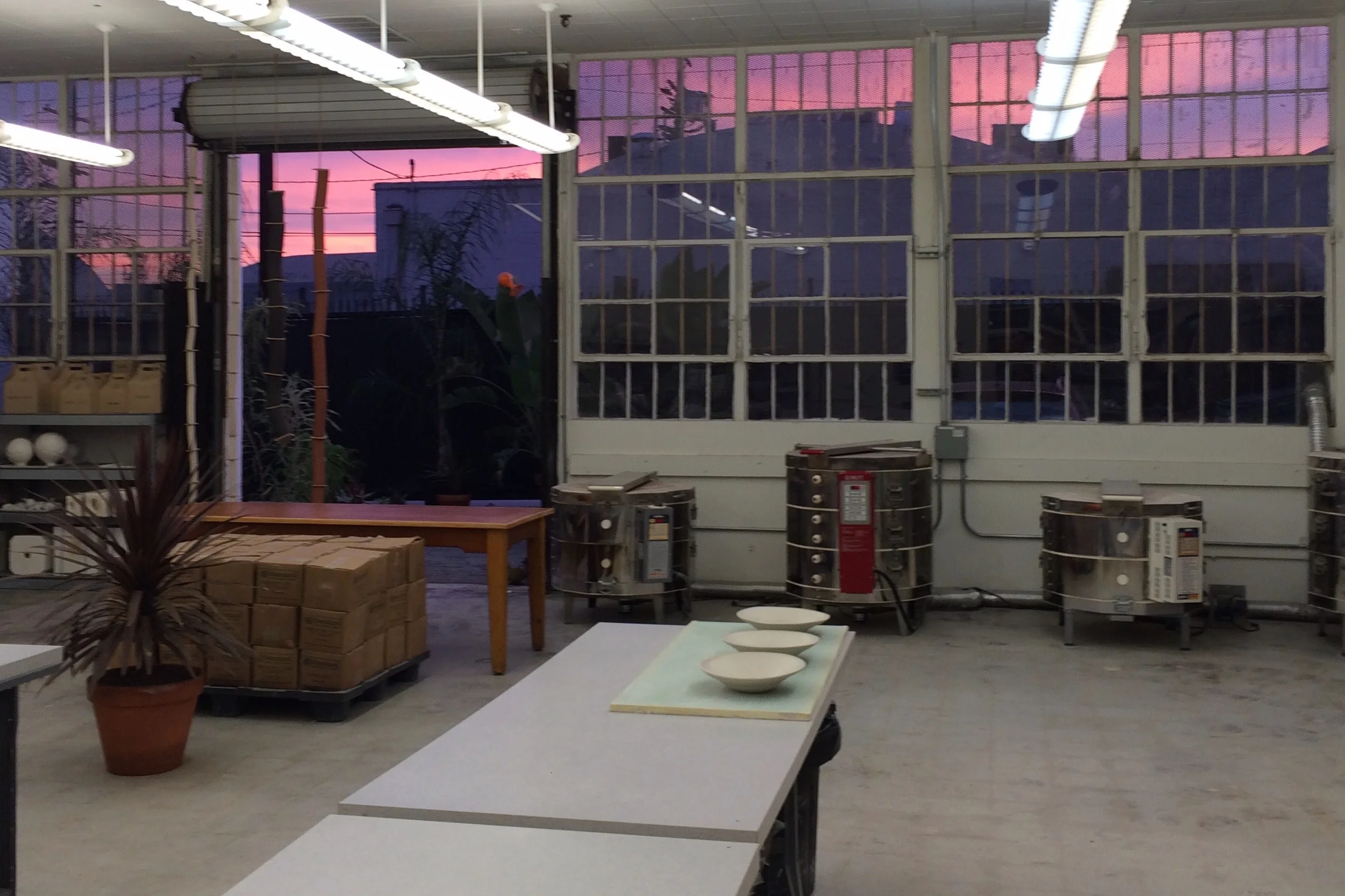 We created an outdoor garden to bring greenery into the workspace and our industrial alley.