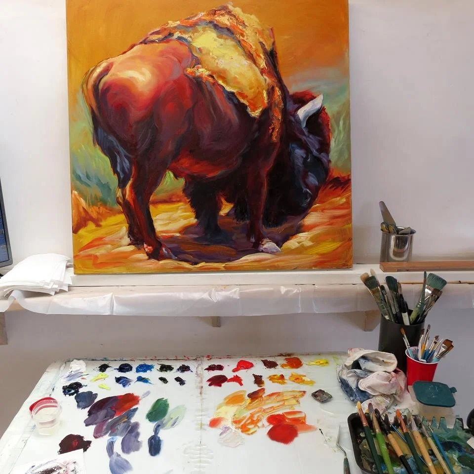 Kit painting Gouge the Earth Bison.jpg
